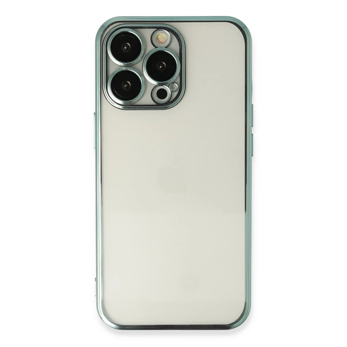 Apple iPhone 13 Pro Kılıf Razer Lensli Silikon - Yeşil