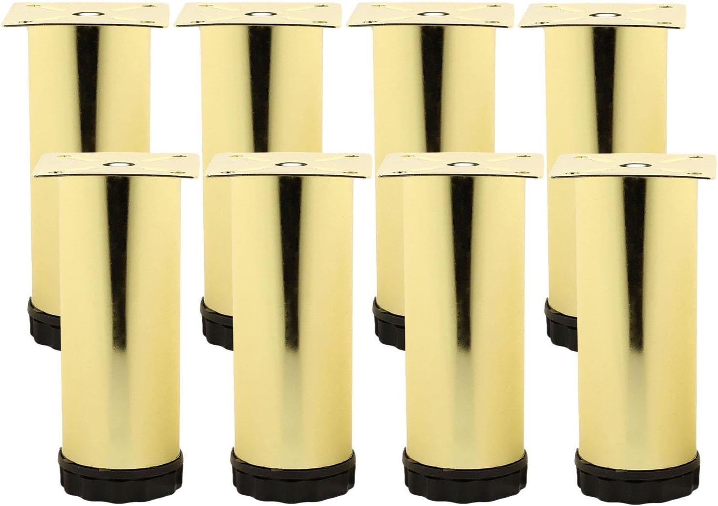 Ayarlanabilir Mobilya Kanepe Baza Koltuk Metal Destek Yükseltici Ayağı 15 cm Gold Ayakları 8 Adet