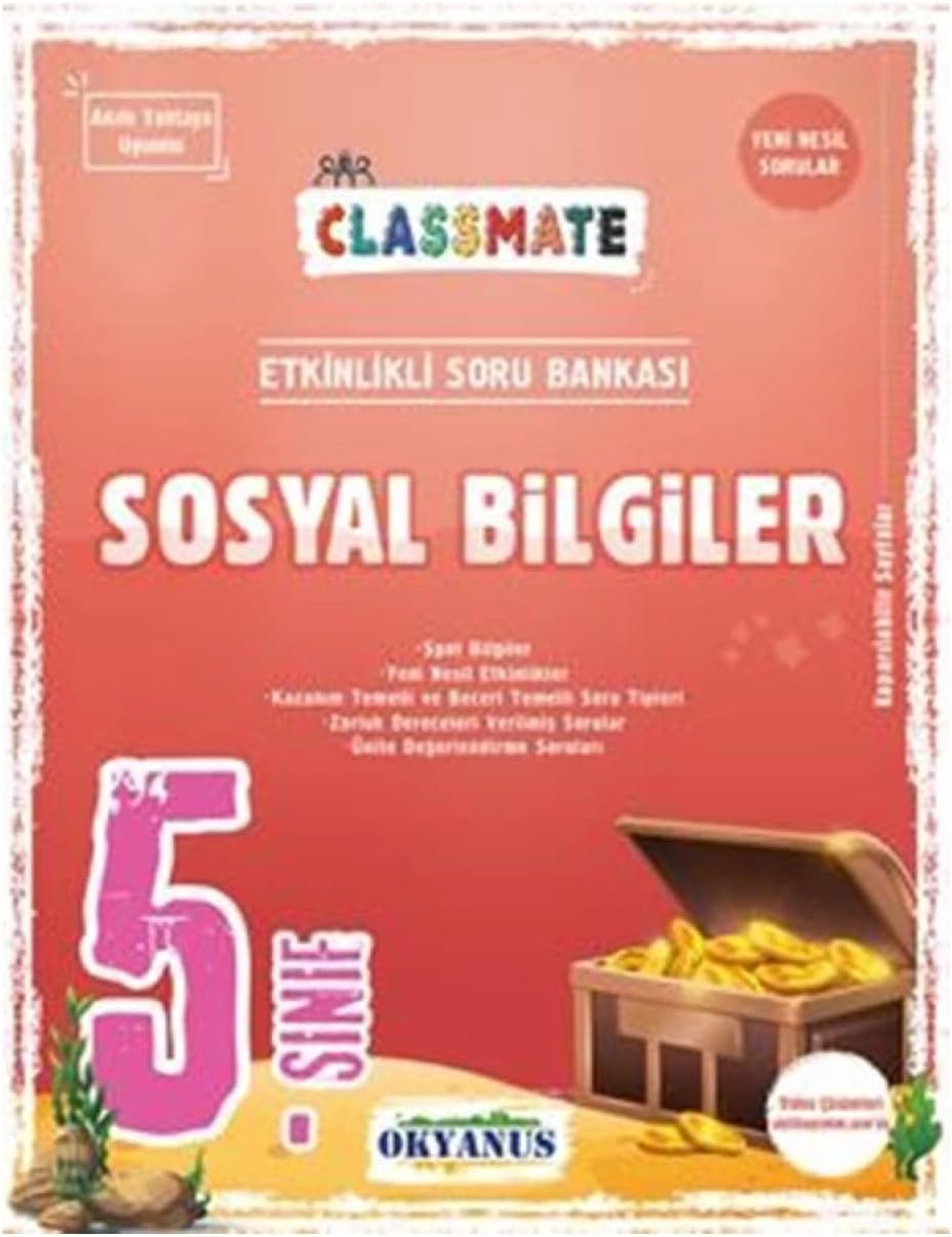 Okyanus 5.Sınıf Classmate Sosyal Bilgiler Soru Bankası