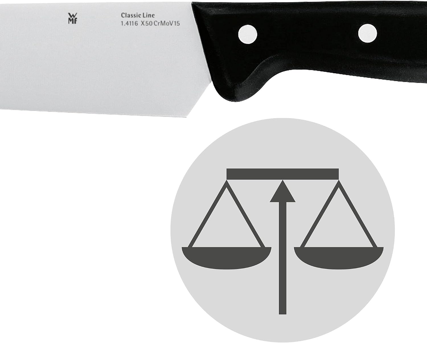 Classic Line Hazırlık Bıçağı, 25 cm, 12 cm Bıçak Ağzı, Özel Bıçak Çeliği, Plastik Sap