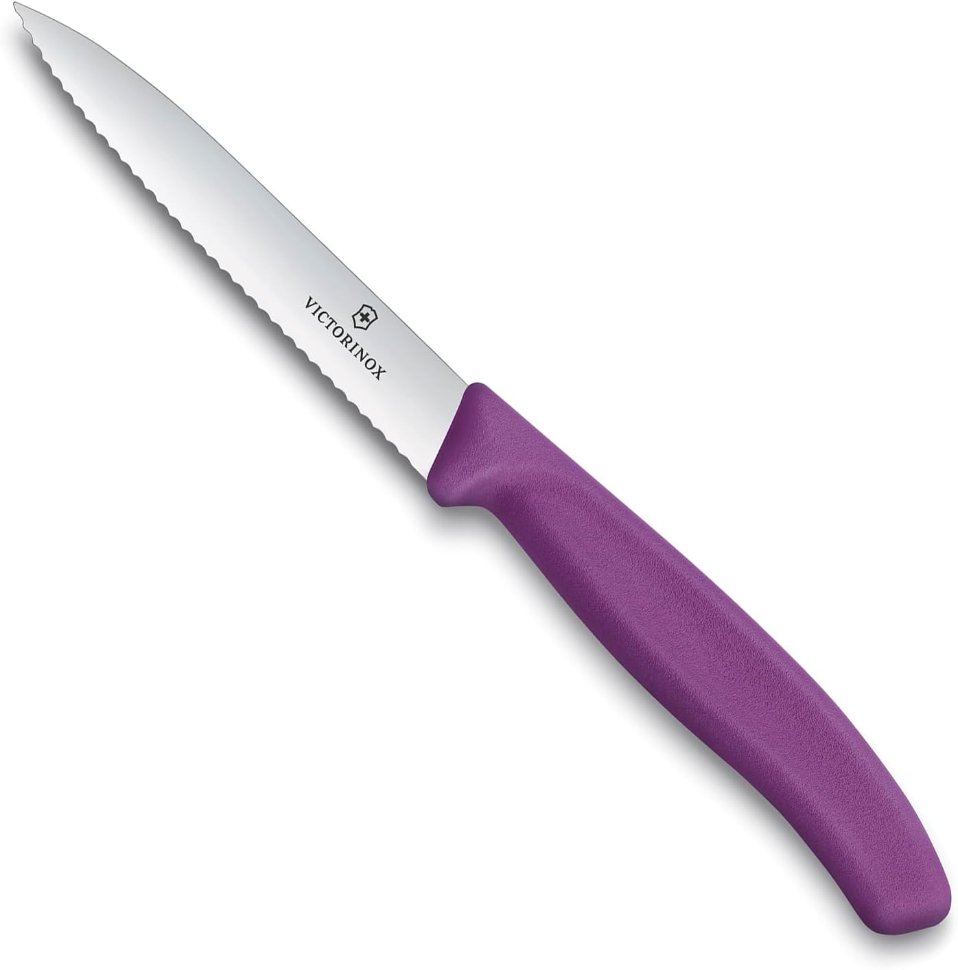 6.7735.C1 Swiss Classic 10cm Tırtıklı Soyma Bıçağı, Mor