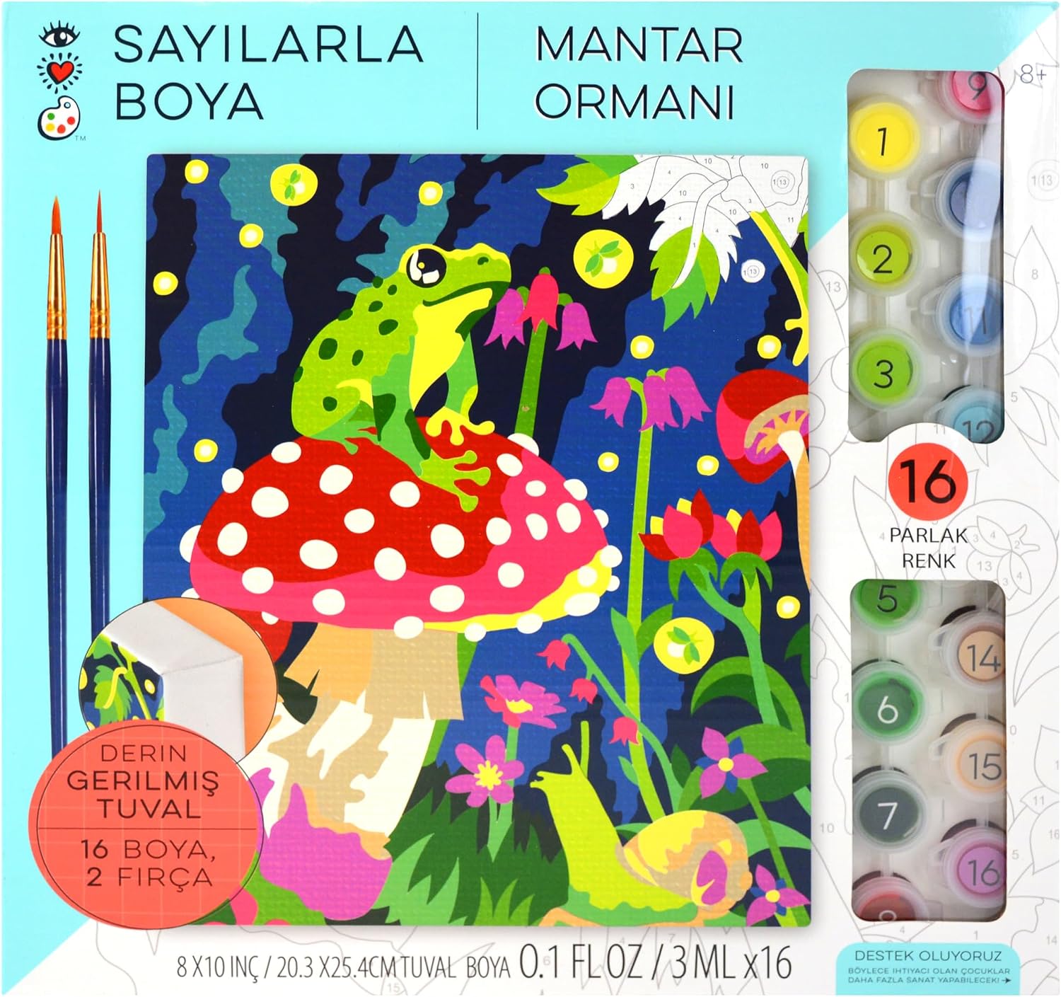 Numaralarla Boya Seti Mantar 9207