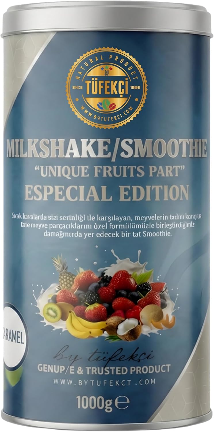 Karamel Milkshake ve Smoothie İçecek Tozu 1000 Gr – Yoğun Karamel Aroması, Pratik Hazır Karışım