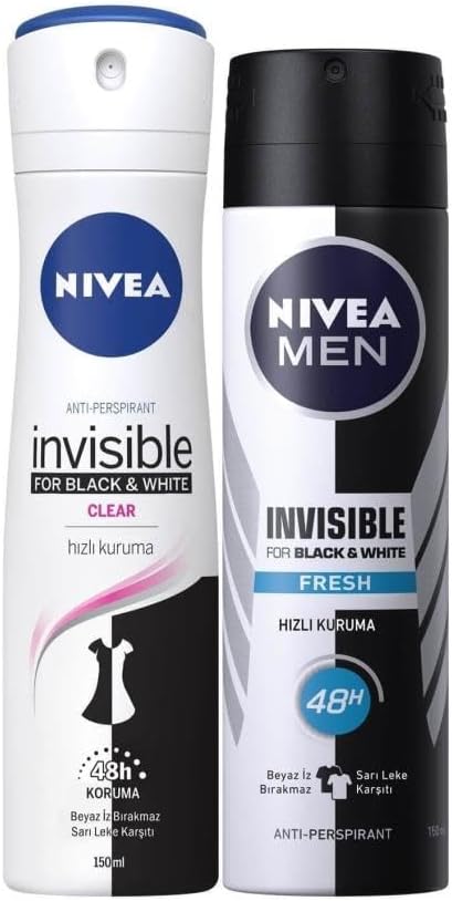 Black&White Fresh Bayan Deosprey 150 Ml+Black&White Fresh Erkek Deosprey 150 Ml 2'Li Paket