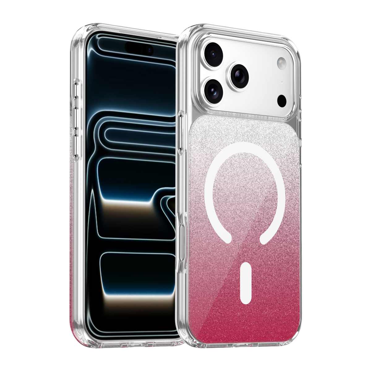 Onegif Apple iPhone 17 Pro/18 Pro Sora Simli Magsafe Kapak - Kırmızı