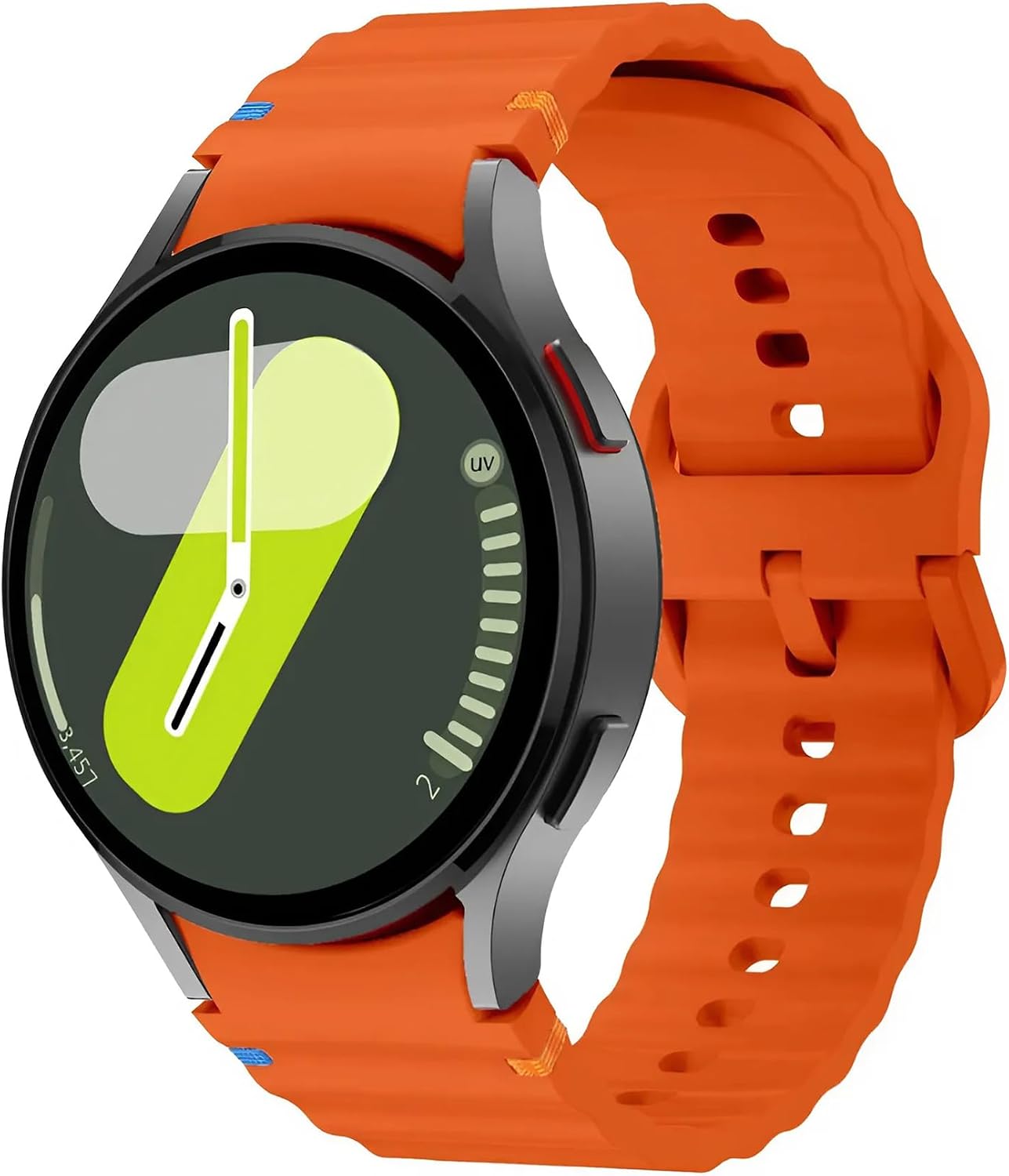 Huawei ile Uyumlu Watch 3 Gt Gt2 Gt2e Gt3 Gt4 Gt 5 Pro Se Elite 46mm Uyumlu 22mm Spor Silikon Kordon (Turuncu)