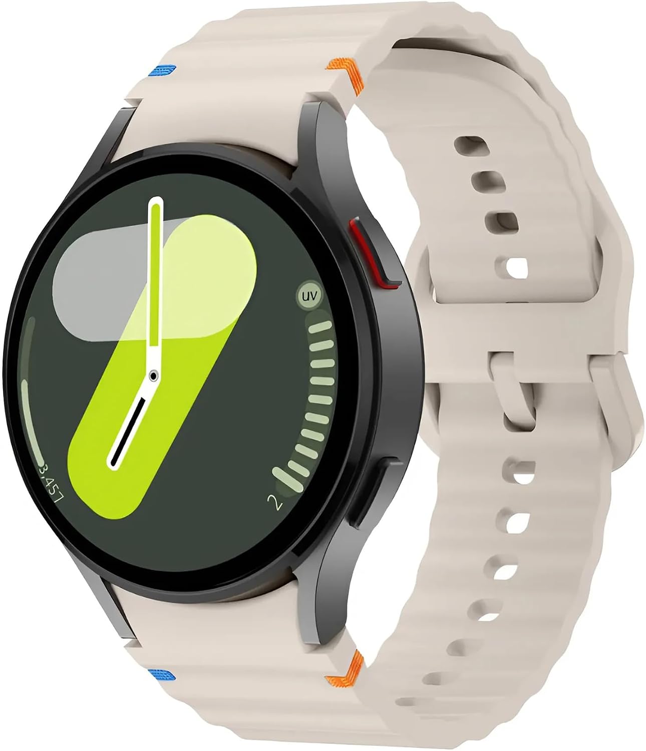 Huawei ile Uyumlu Watch 3 Gt Gt2 Gt2e Gt3 Gt4 Gt 5 Pro Se Elite 46mm Uyumlu 22mm Spor Silikon Kordon (Starlight)
