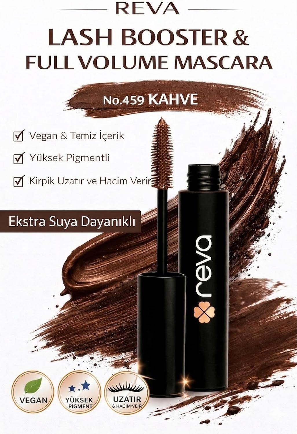 Lash Booster & Full Volume Color Maskara Brown-Tam Hacim & Uzatan Renkli Maskara Kahverengi 459