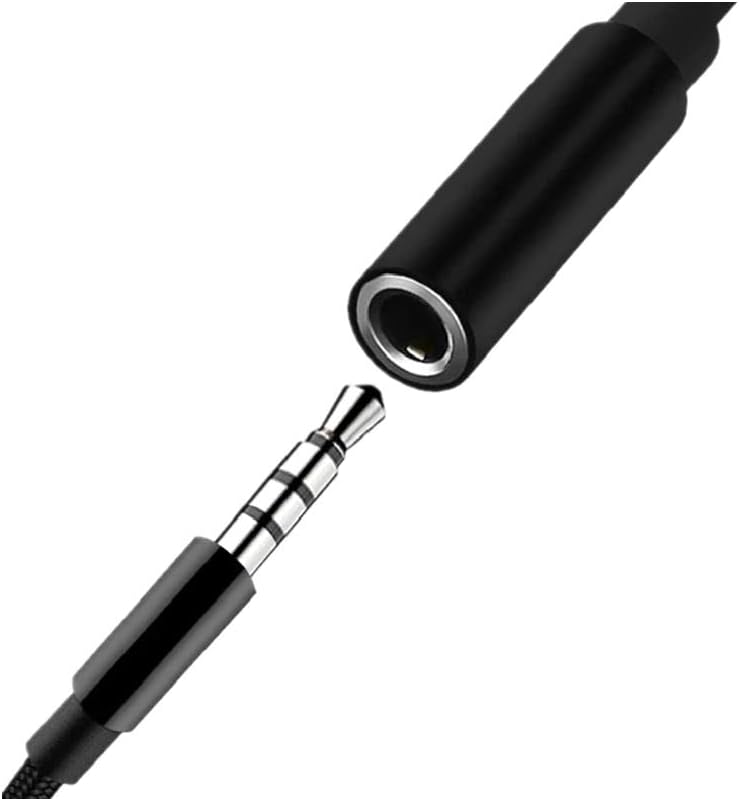 TYPE-C İçin 3.5mm Aux, Kulaklık ve Mikrofon Adaptörü Siyah, Samsung Telefonlar ile Uyumlu