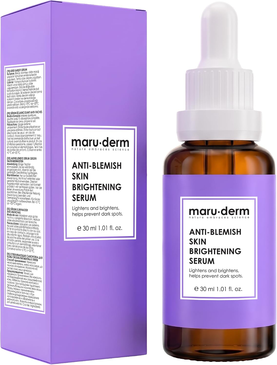 Maruderm Alpha Arbutin%2 + Niacinamide%5 Leke Karşıtı ve Aydınlatıcı Cilt Bakım Serumu – Meyan Kökü & Bezelye Peptidi ile Ton Eşitleyici Yüz Serumu, 30 ML