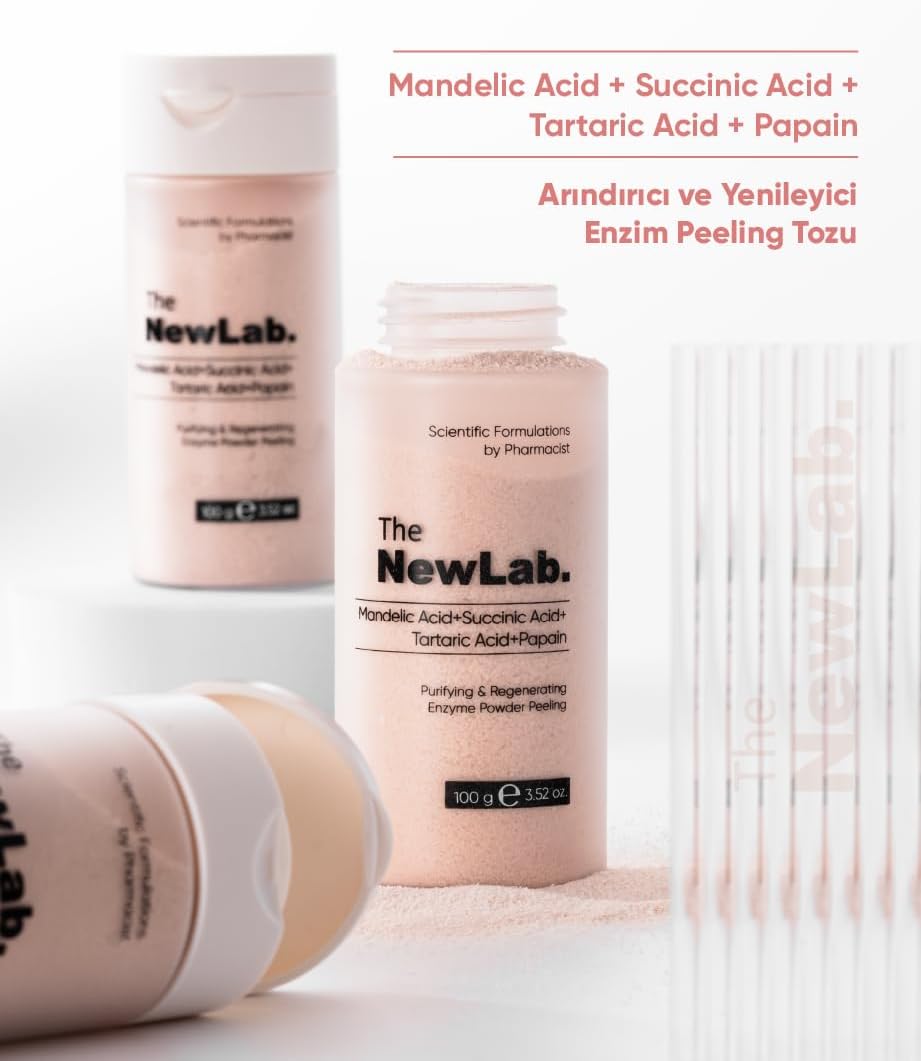 The New Lab Arindirici ve Yenileyici Enzim Tozu Peeling 100 g