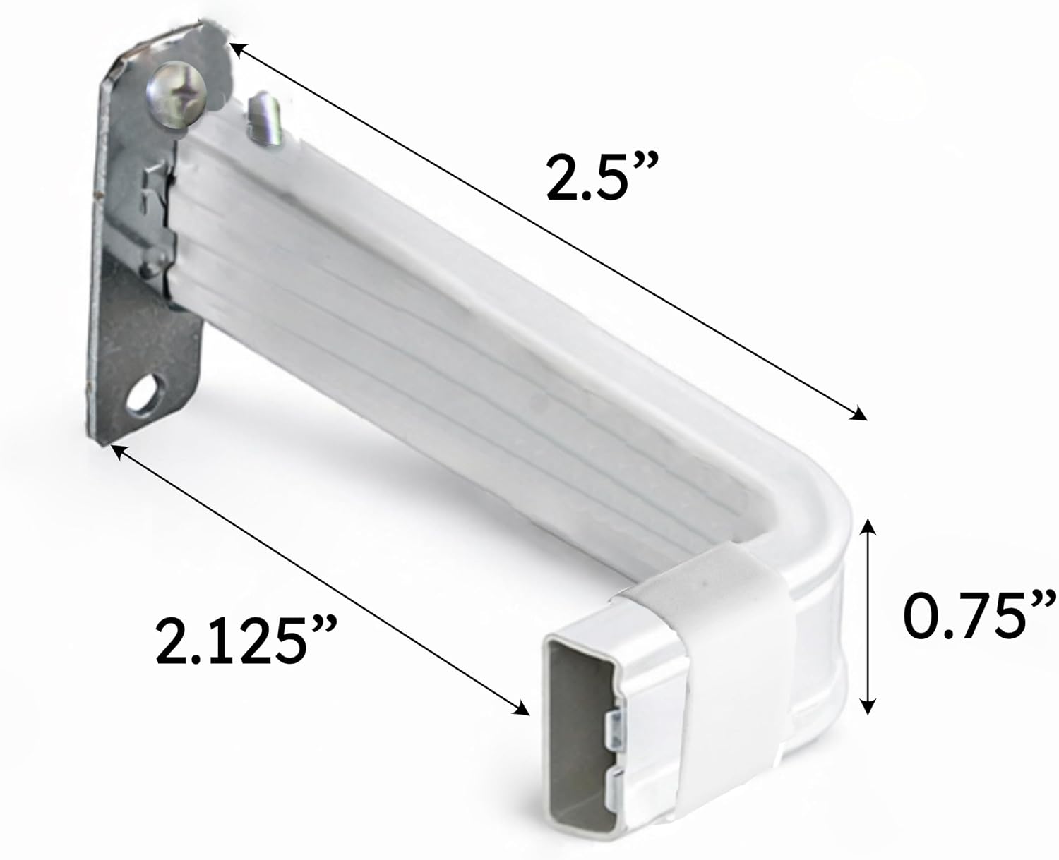 KBX2028 Lockseam 2" Boşluk Perde Çubuğu, 28-48", Beyaz