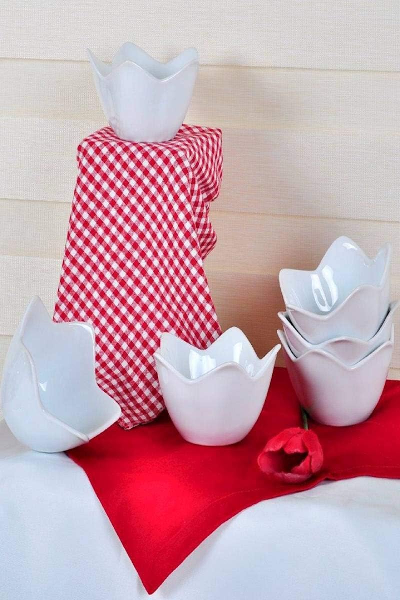 Beyaz Zambak Çerezlik/Sosluk 12 Cm 6 Adet