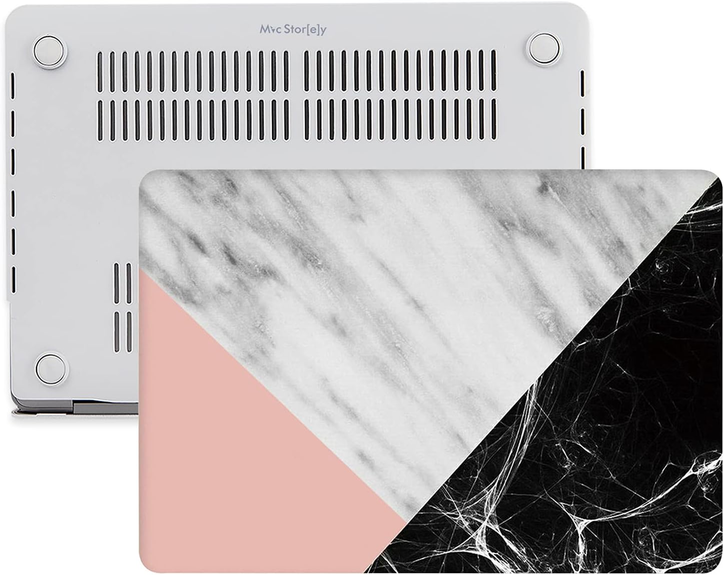 Macbook Air Kılıf 13 inç Mermer09NL Eski USB Girişli Model 2010-2017 A1369 A1466 ile Uyumlu Karışık