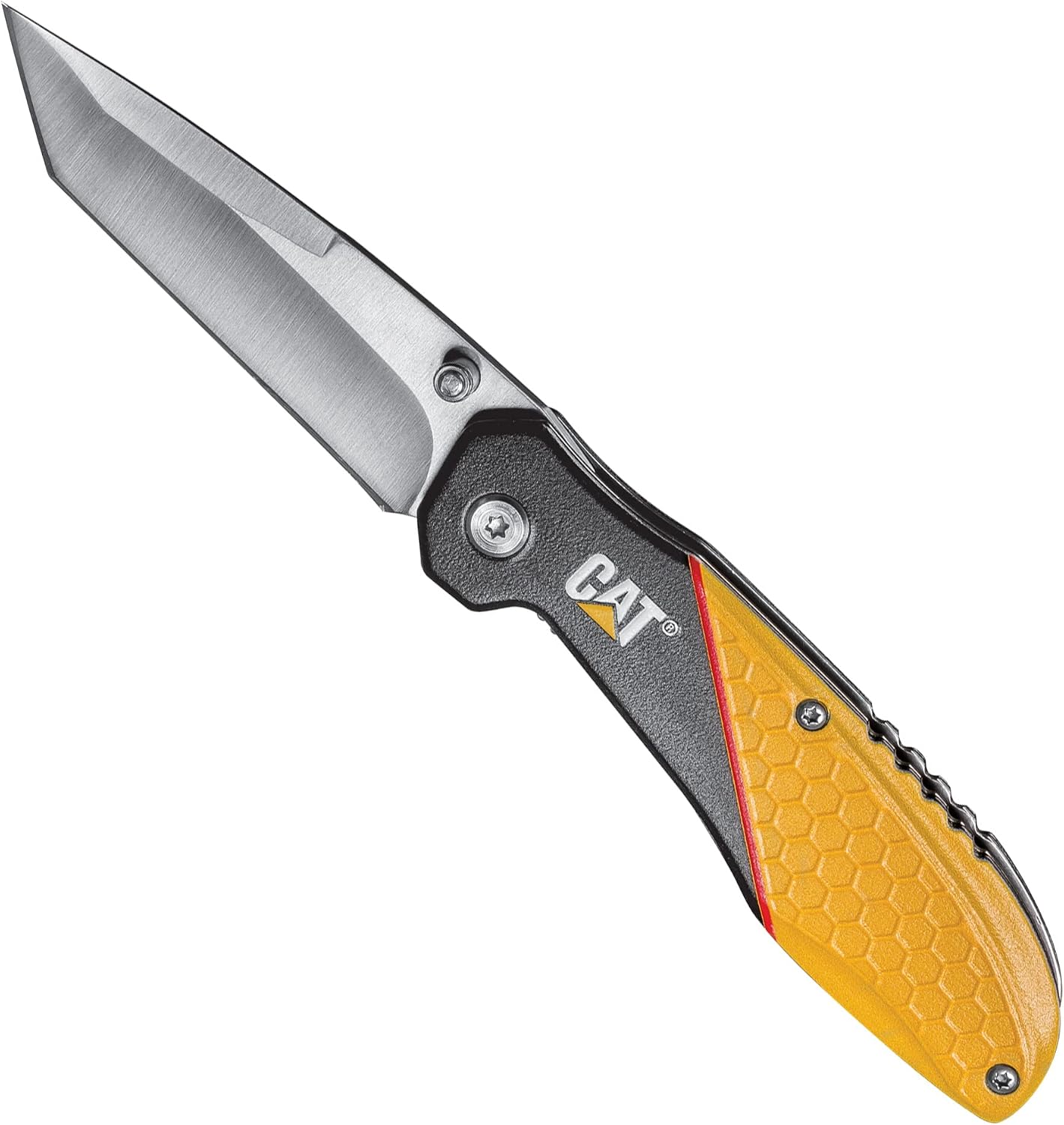 erpillar CAT980047 Linerlock, Siyah ve Sarı Alüminyum Saplı, 3"