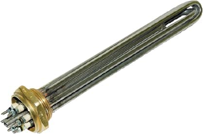 1/2 .5 Parmak Krom Kafalı Isıtıcı Rezistans 30-35-40-45-50cm OZN-744aa Termostatlı 45cm-12kW