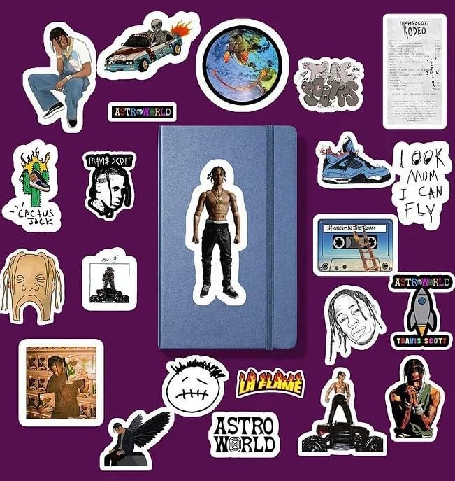 Travis Scoutt sticker paketi/bullet journal defter çıkartma ajanda laptop etiket