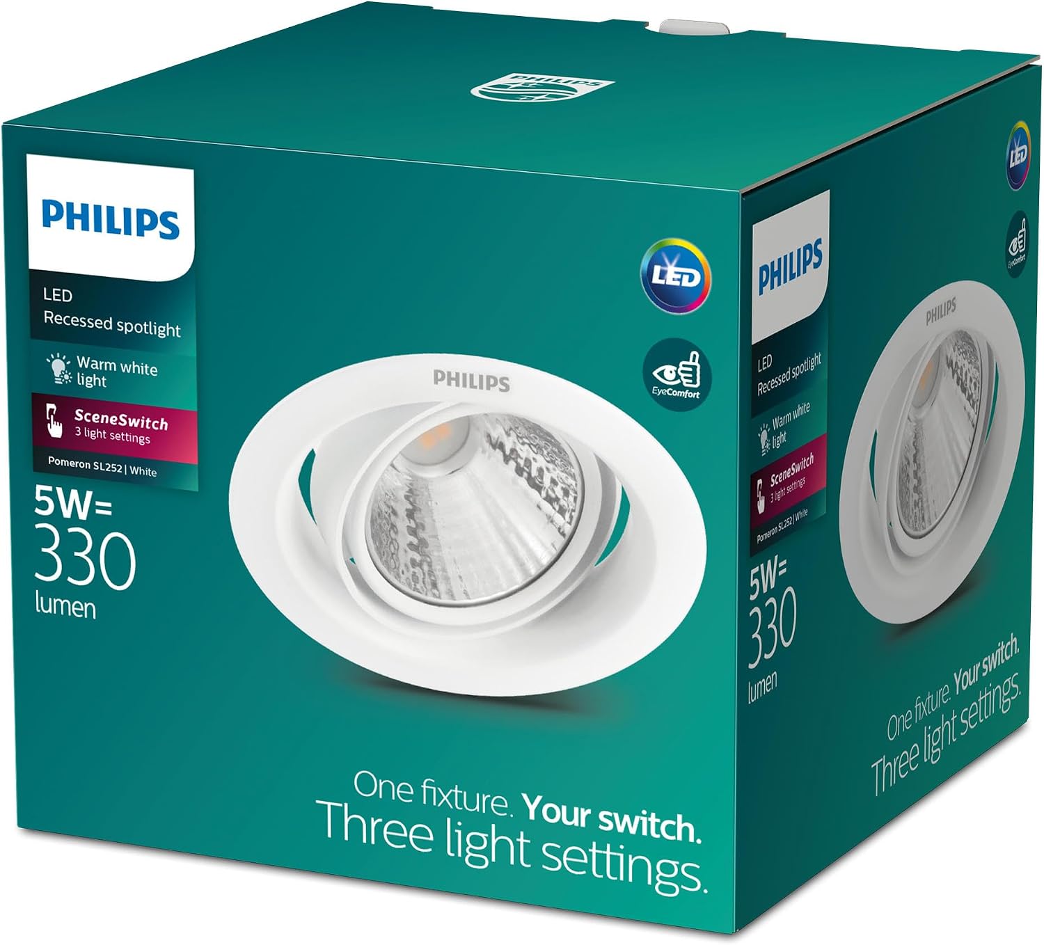 Pomeron Gömme Spot Işık 5W 330 Lumen 2700K Sarı Işık