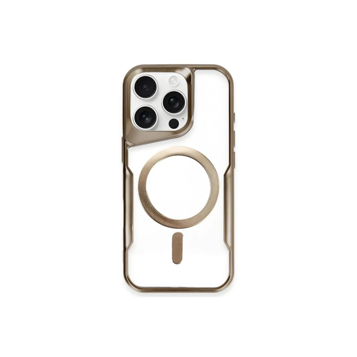 Apple iPhone 11 Pro Max Kılıf Boyi Magsafe Silikon Kapak - Kahverengi