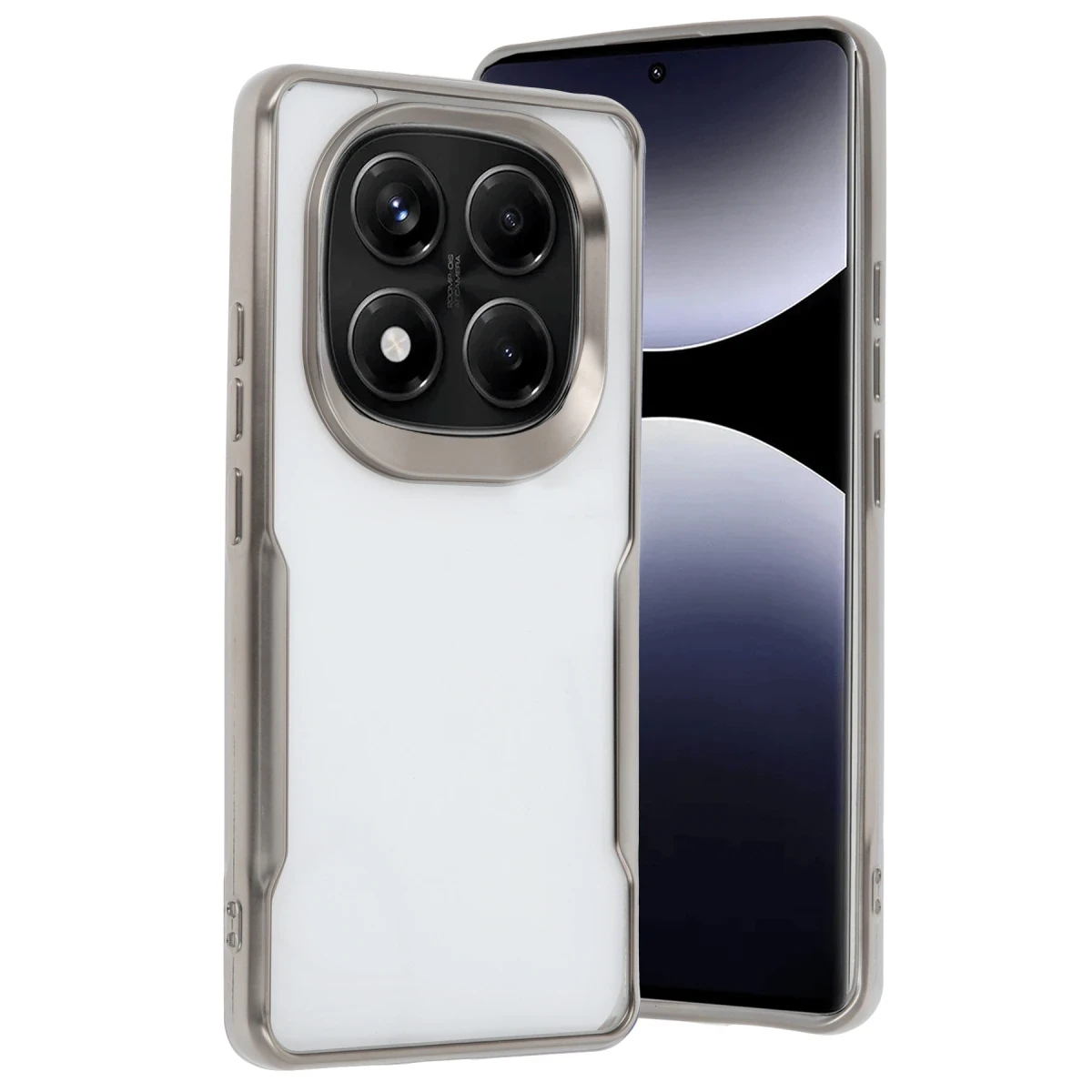 Xiaomi Redmi Note 14 Pro 4G Kılıf Boyi Silikon Kapak - Titan Gri