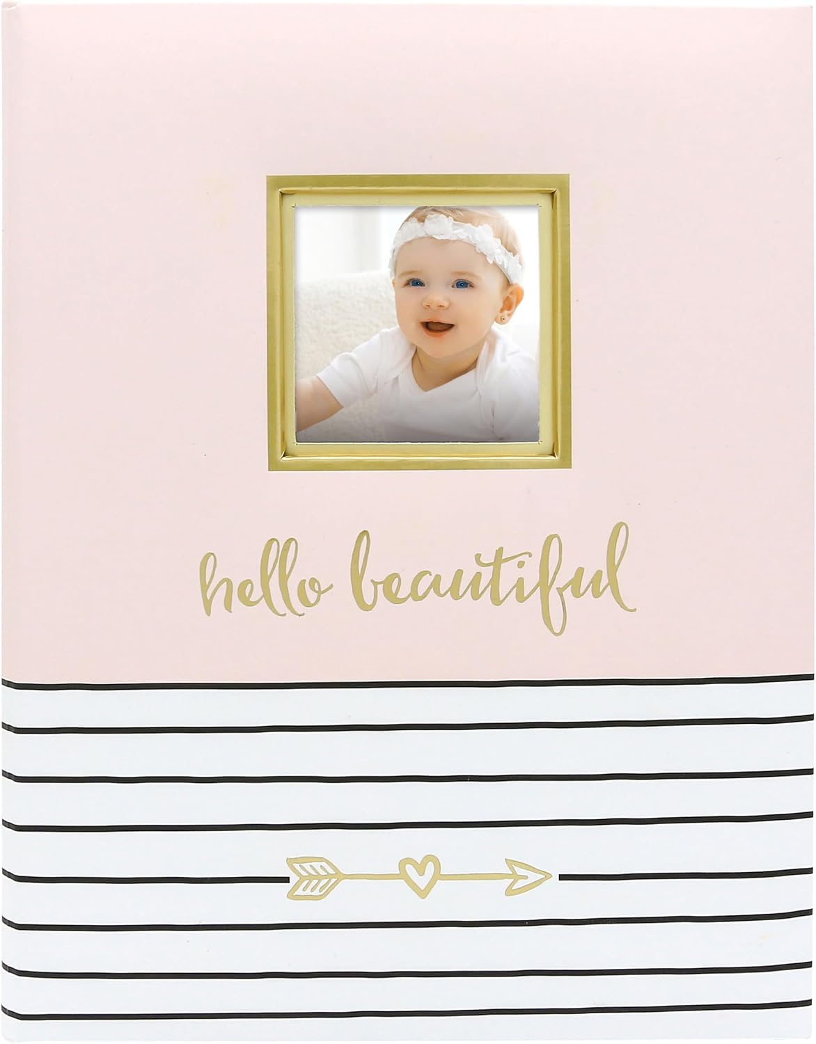 Hello Baby İlk 5 Yıl Hatıra Defteri, yeni ve bebek bekleyen ebeveynler için kız bebek hatırası, hamilelik ve dönüm noktası günlüğü, pembe