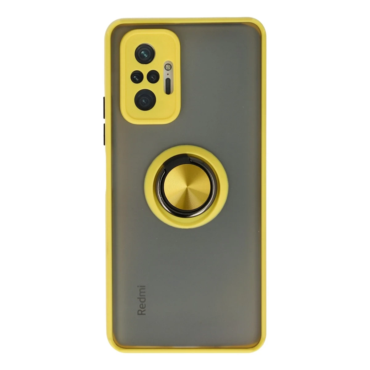 Xiaomi Redmi Note 10 Pro Kılıf Montreal Yüzüklü Silikon Kapak - Sarı