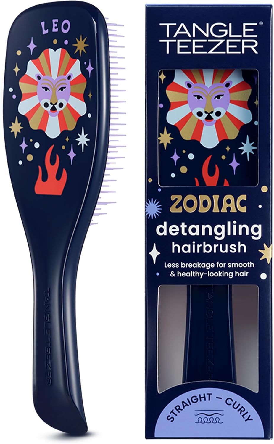 Zodiac The Ultimate Detangler Leo Saç Açıcı Tarak Düz ve Kıvırcık Saçlar Aslan Burcu