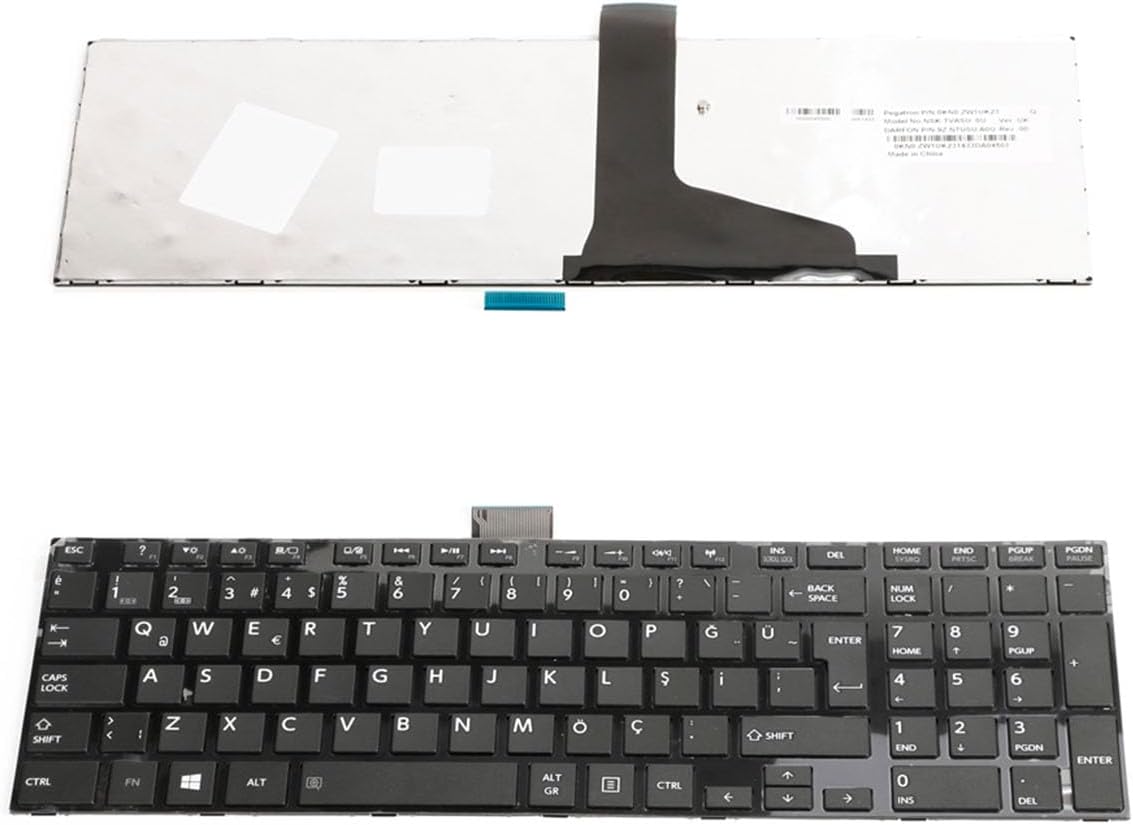 Toshiba Satellite C850D-106 ile Uyumlu Klavye Türkçe Siyah Çerçeve Toshiba Satellite C850D-107 ile Uyumlu Klavye Türkçe Siyah Çerçeve