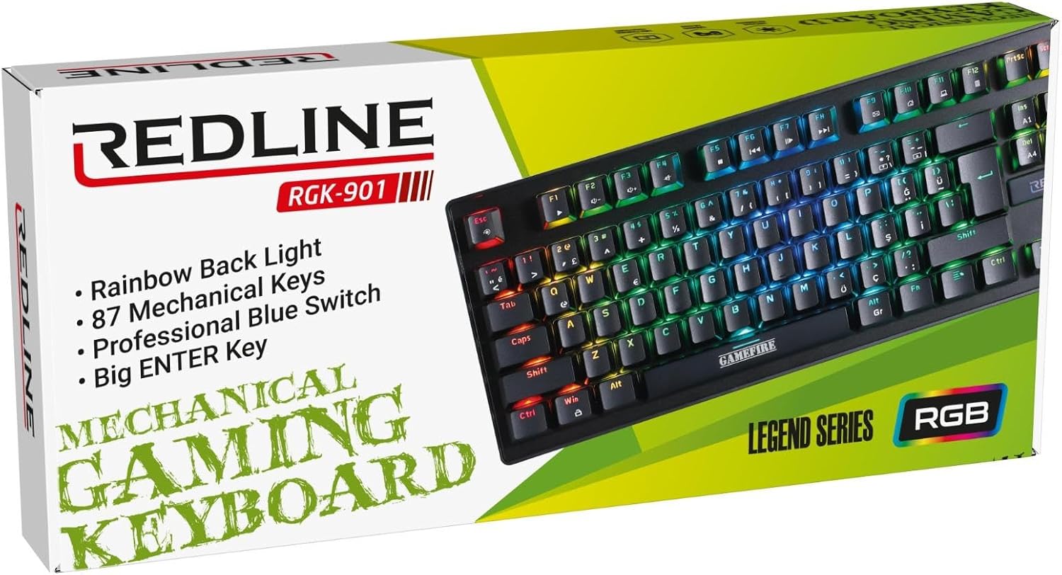 RGK-901 USB Bağlantılı Oyun Klavyesi
