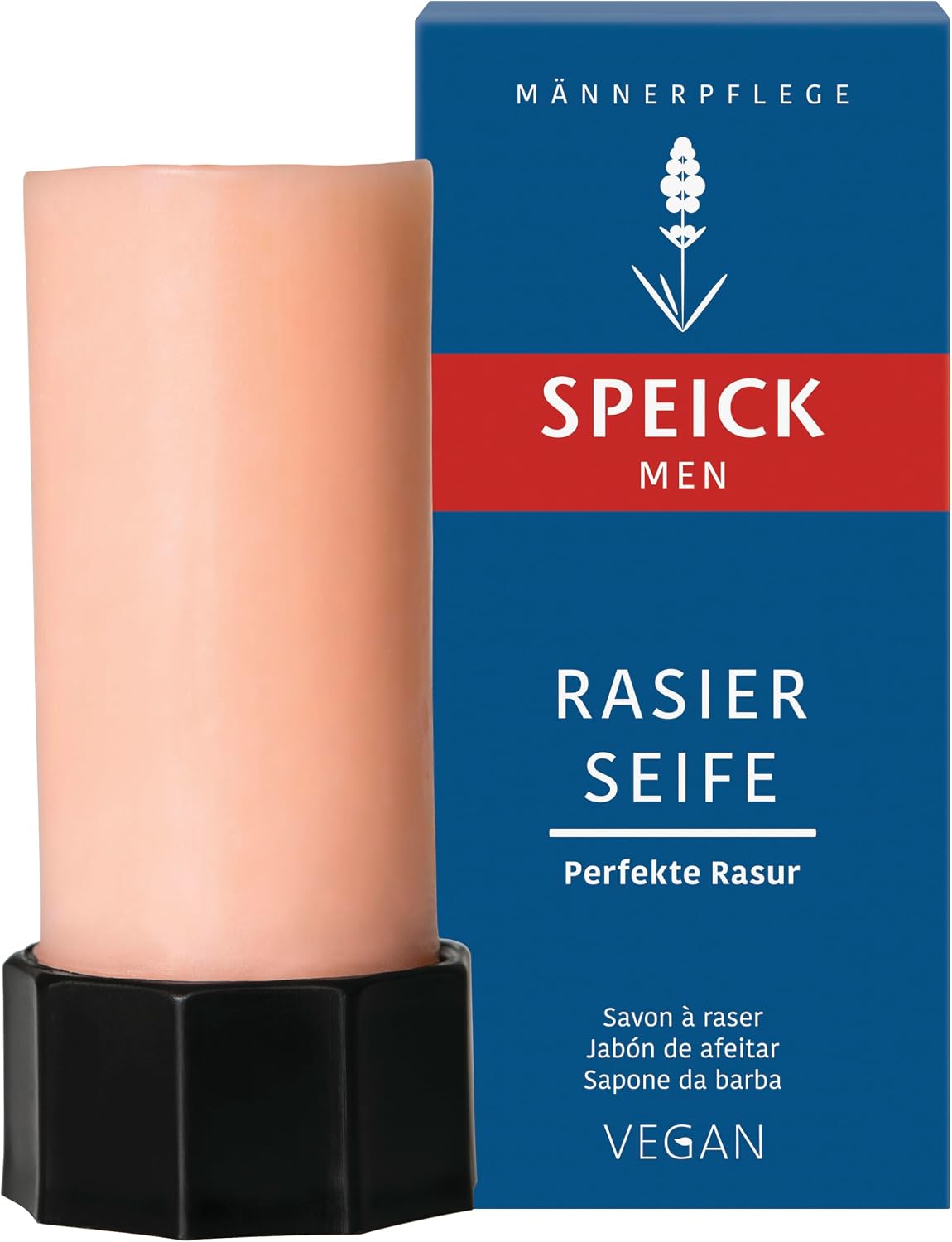Men Çubuk Tıraş Sabunu 50 g – Alplerden Gelen Bitki Özlü, Kremsi Köpük, Normal ve Hassas Ciltler İçin, Vegan Tıraş Sabunu, Fırçasız Kullanıma Uygun Stick Sabun