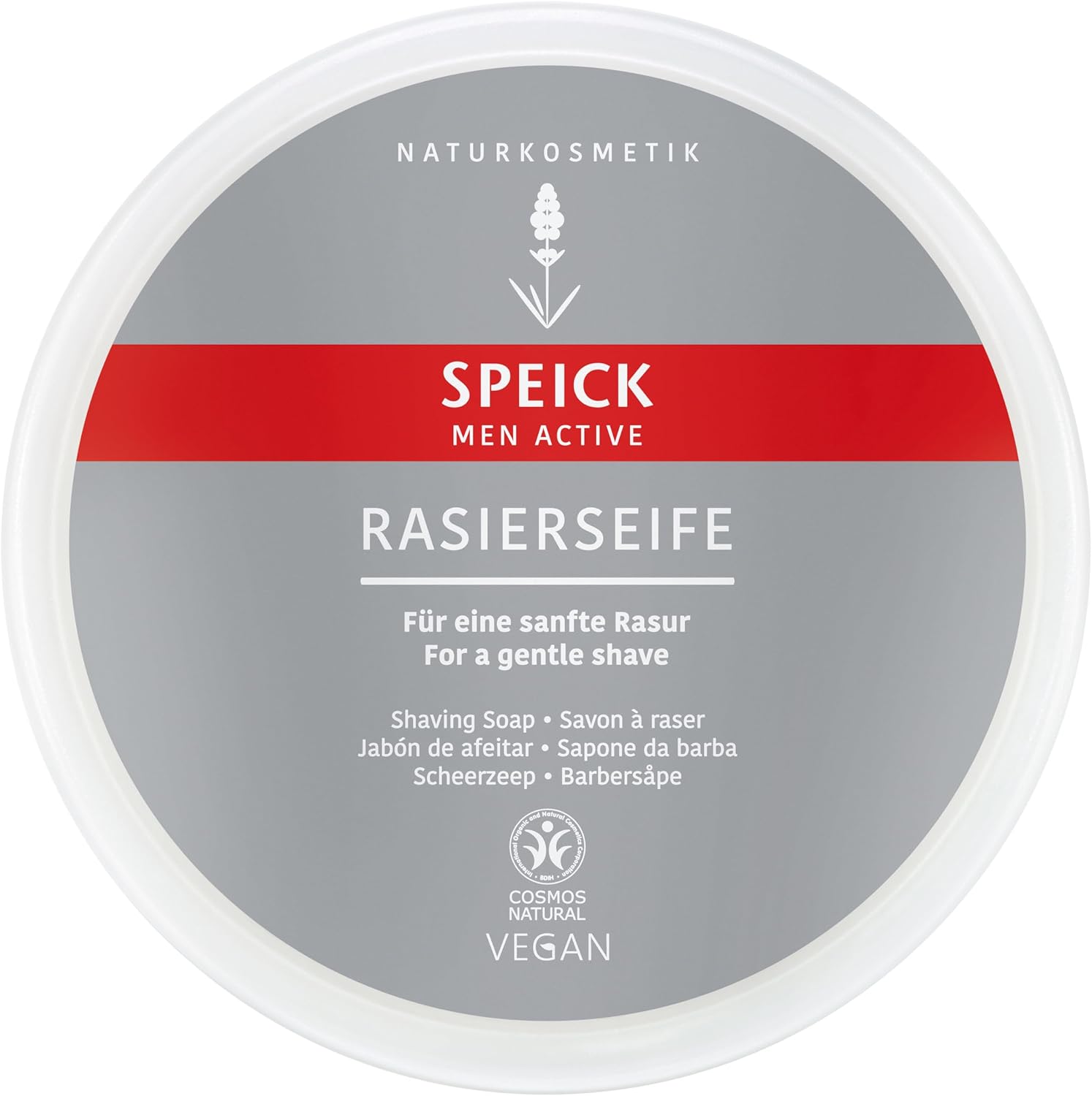 Men Active Tıraş Sabunu 150 gr | Doğal İçerikli Shaving Soap | Yoğun ve Kremsi Köpük | Bitkisi Özlü | Vegan Formül | Almanya Üretimi