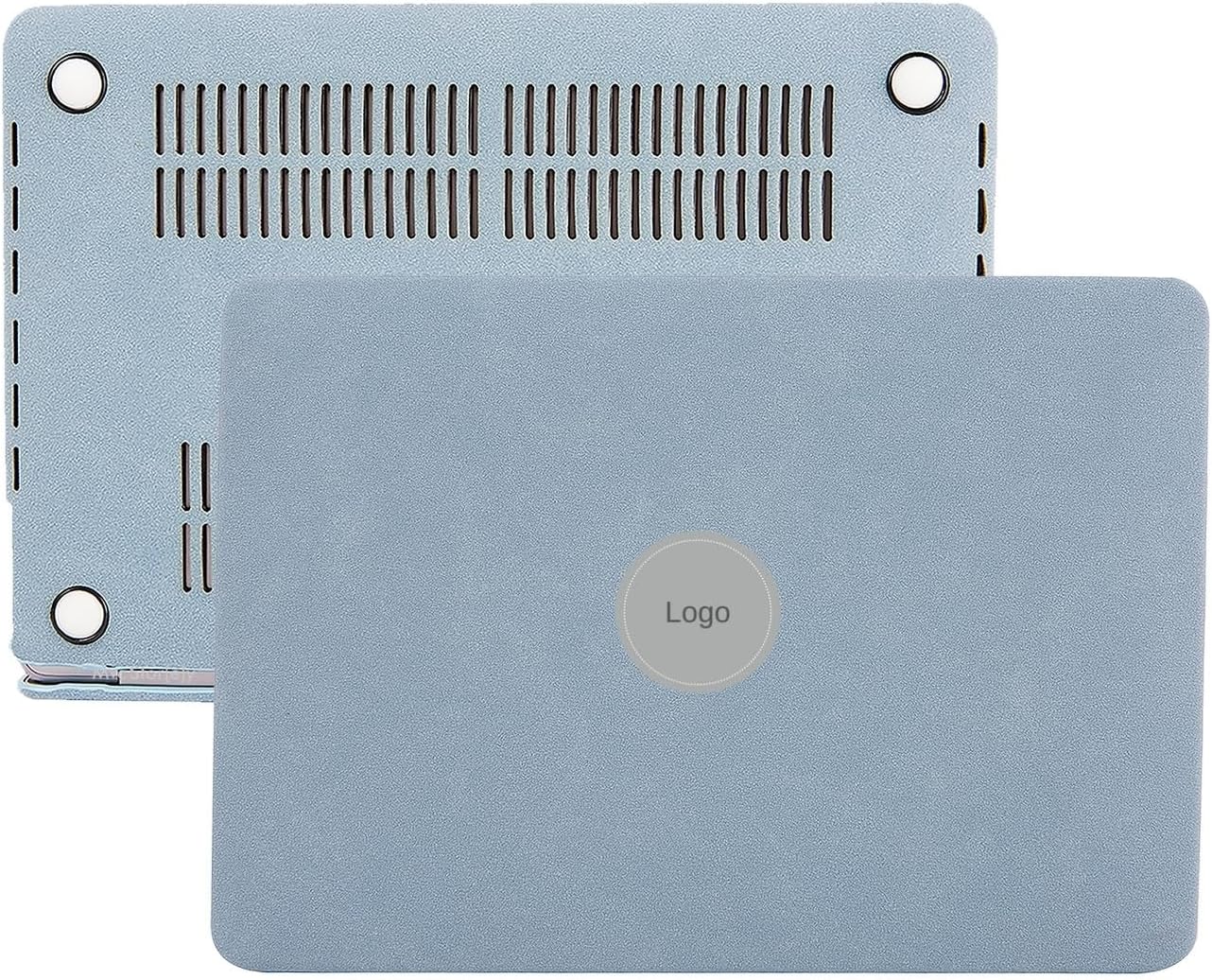 MacBook Air 13 inç Kılıf – Mavi Kumaş Kaplama, Sert Kapak Koruyucu, İnce Hafif Tasarım, A1369 A1466 Uyumlu