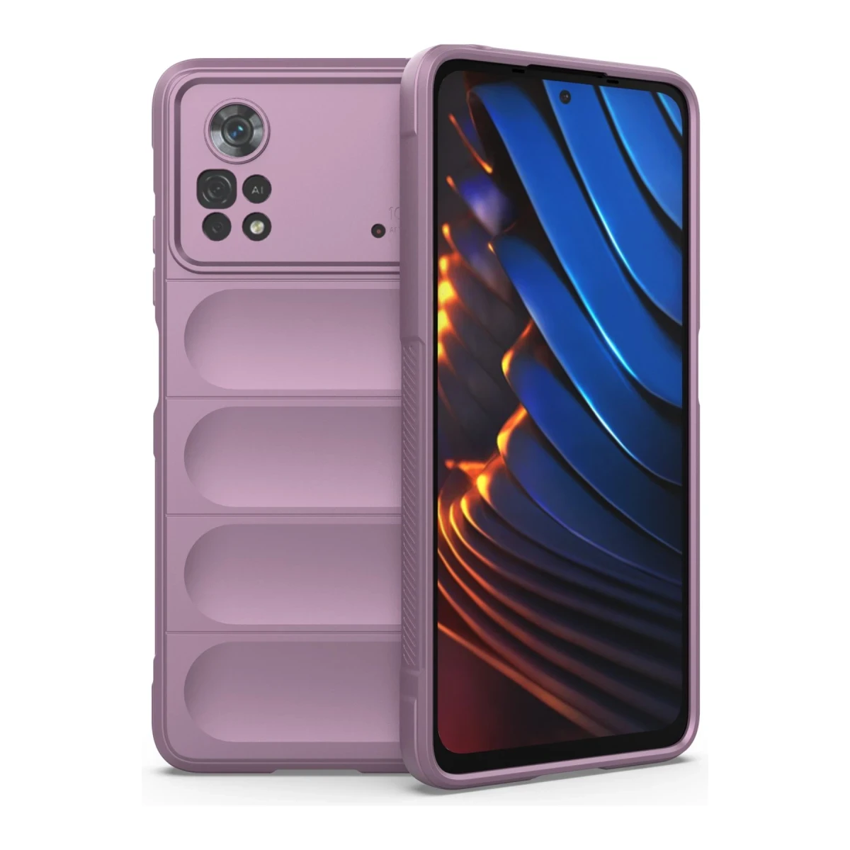 Xiaomi Poco X4 Pro 5G Kılıf Optimum Silikon - Mor