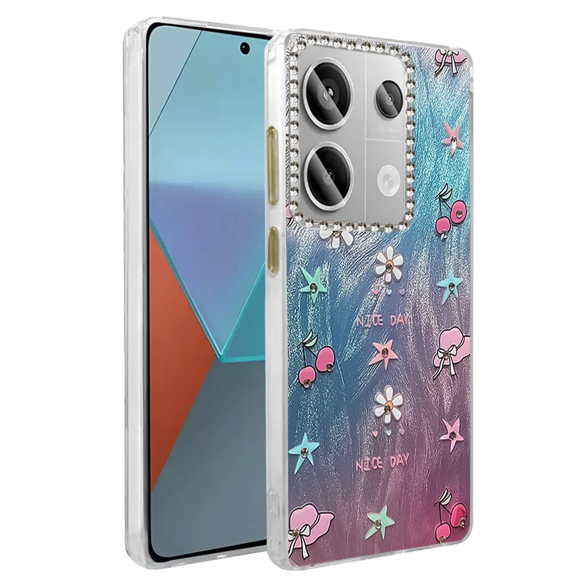 Xiaomi Redmi Note 13 Pro 4G Kılıf Blade Aynalı Desenli Kapak - Desen 4
