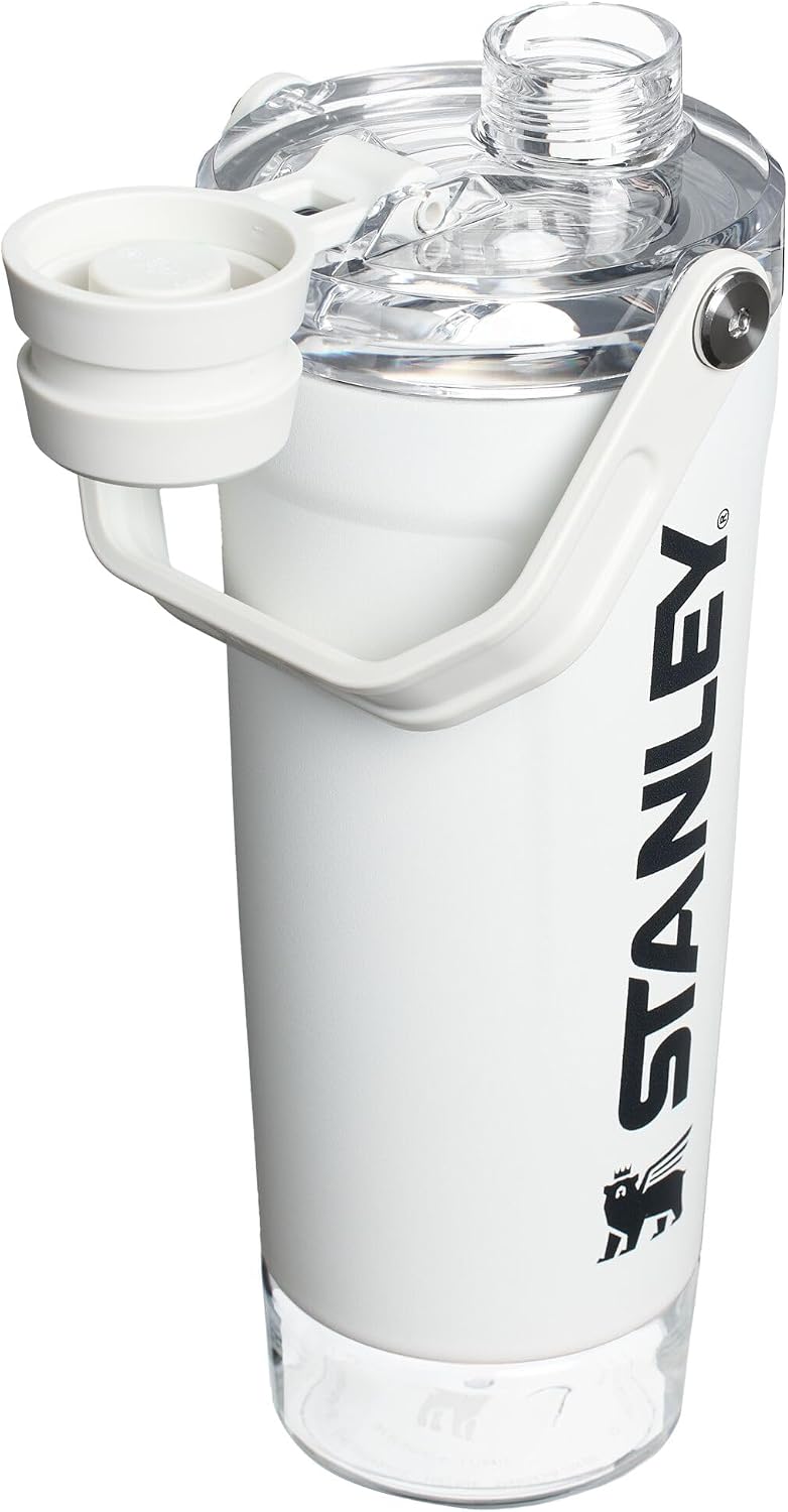 Çalkalayıcı Şişesini Etkinleştirin 20oz | Sızdırmaz Yalıtımlı Paslanmaz Çelik Çalkalayıcı Kupası | Hızlı Akış Kapağında Temel Depolama ve Bükme | Protein Sallamaları ve Egzersiz Öncesi Toz
