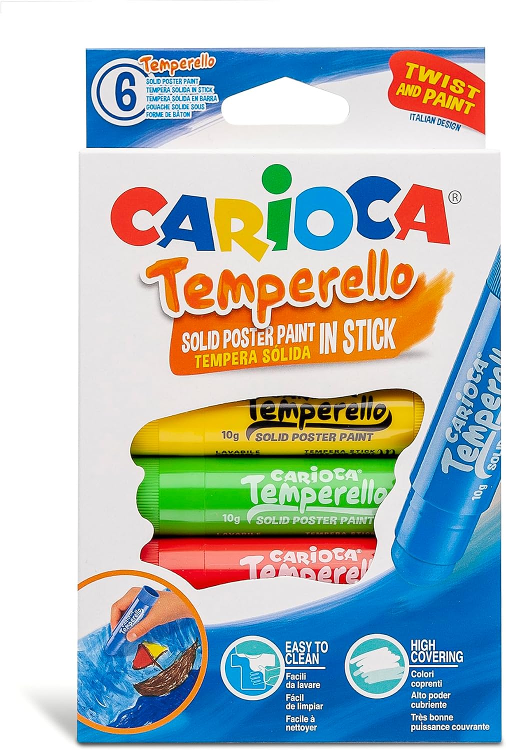 Temperello Stick Poster Boyama Kalemi 6'Li