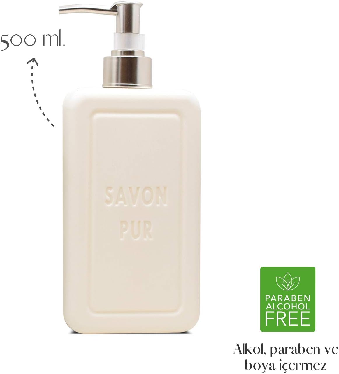 Savon Pur Luxury Vegan Sıvı Sabun Beyaz (500 ml)