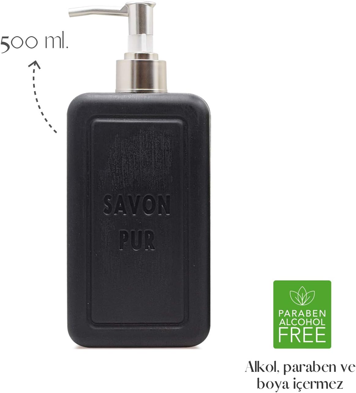 Savon Pur Luxury Vegan Sıvı Sabun Siyah (500 ml)