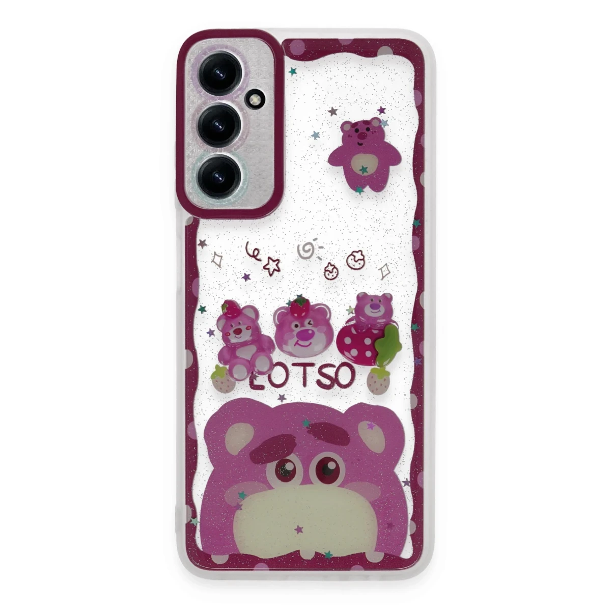 Samsung Galaxy A05S Kılıf Sweet Desenli Silikon Kapak - Pembe