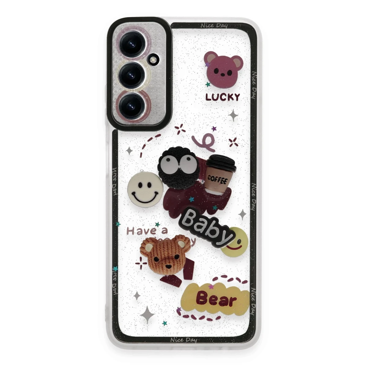 Samsung Galaxy A05S Kılıf Sweet Desenli Silikon Kapak - Sarı