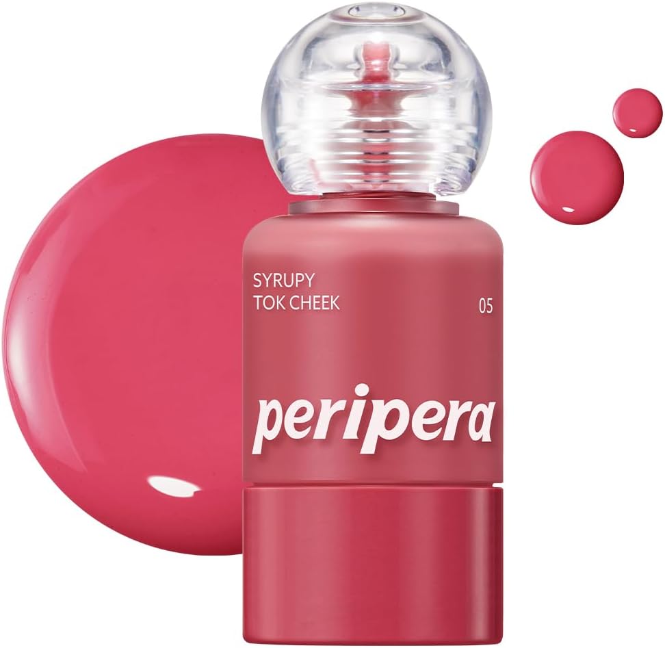 İnce Yapılı, Ciltle Bütünleşen, Pigmentli Likit Allık Syrupy Tok Cheek (05 Cool Apple)