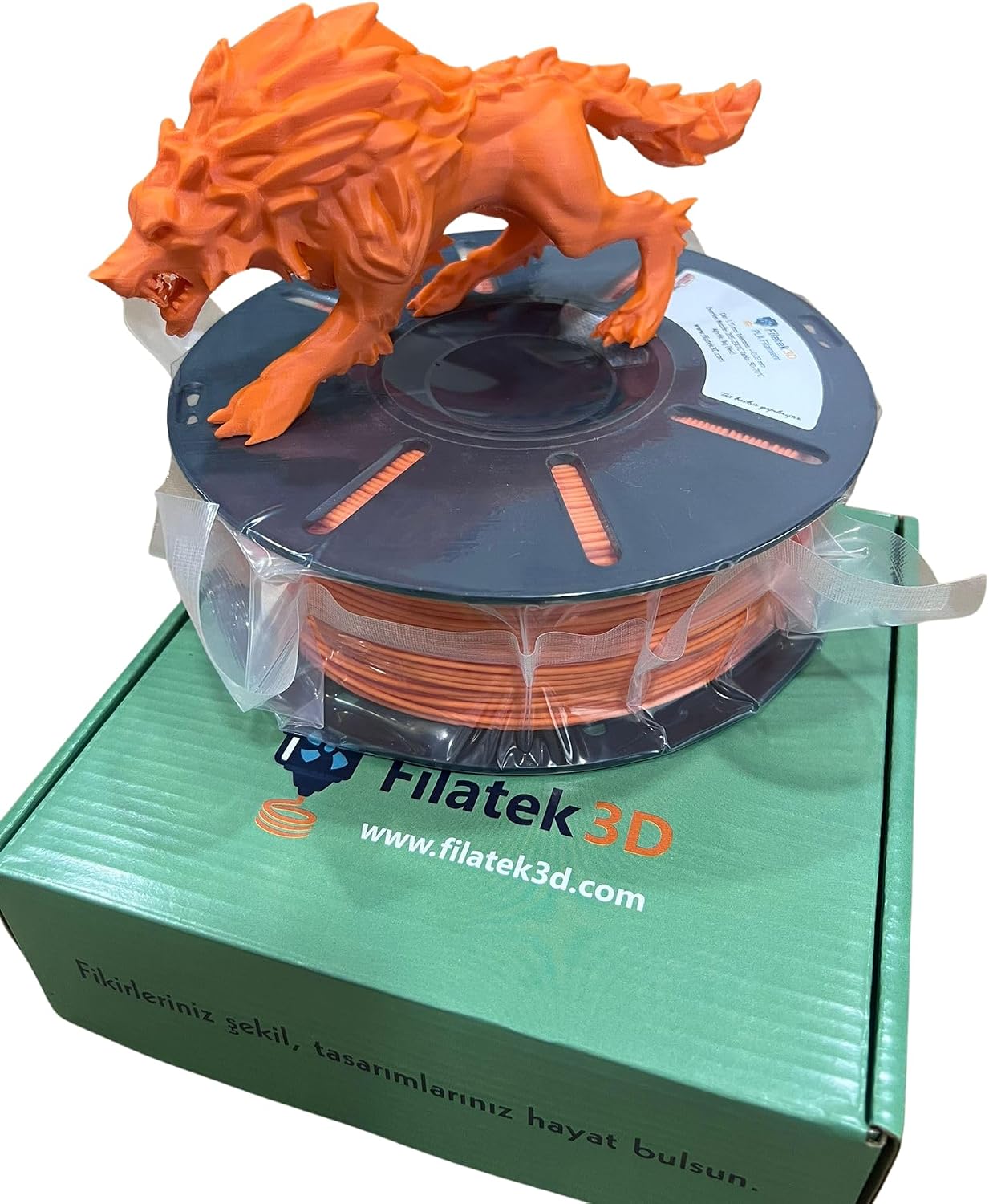 PLA+ 1.75mm Turuncu 1kg 3D Yazıcı Filamenti - Profesyonel Baskı Kalitesi