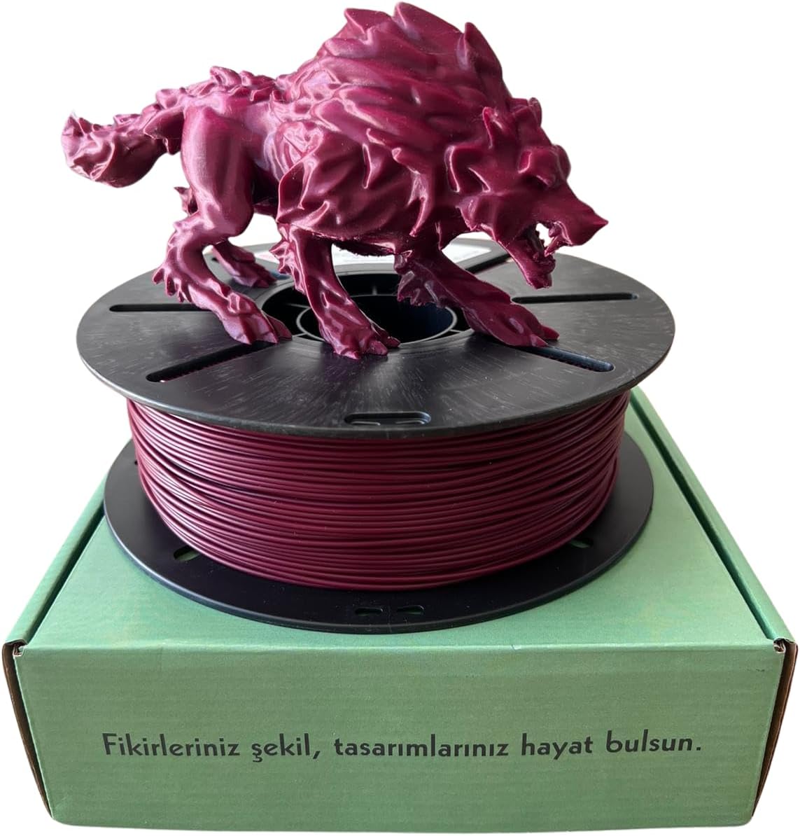 HYPER 1.75mm Bordo 1kg-Hızlı 3D Yazıcı Filamenti - Profesyonel Baskı