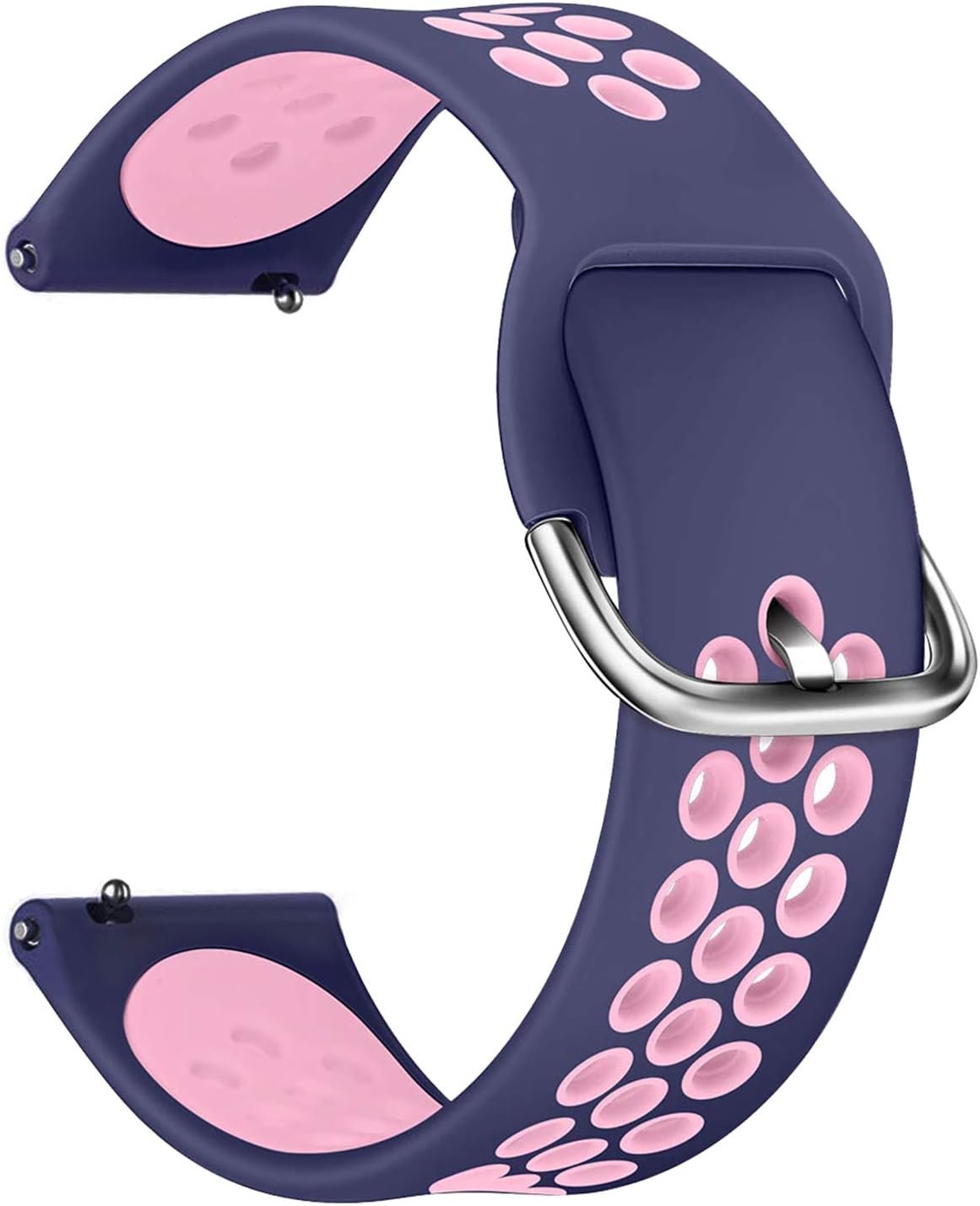 Huawei Watch GT 2e Rainbow Sport Band için Kordon Lacivert Pembe