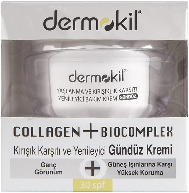 Dermokil Collagen + Biocomplex Anti Age Yaşlanma Belirtilerine Karşıtı Gündüz Bakım Kremi (50 ml)