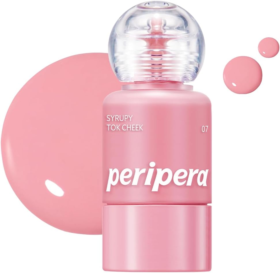 İnce Yapılı, Ciltle Bütünleşen, Pigmentli Likit Allık Syrupy Tok Cheek (07 Fluffy Pink)