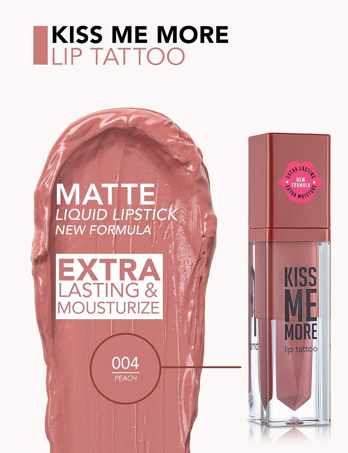 Kiss Me More Yüksek Pigmentli & Mat Bitişli Nemlendirici Likit Ruj