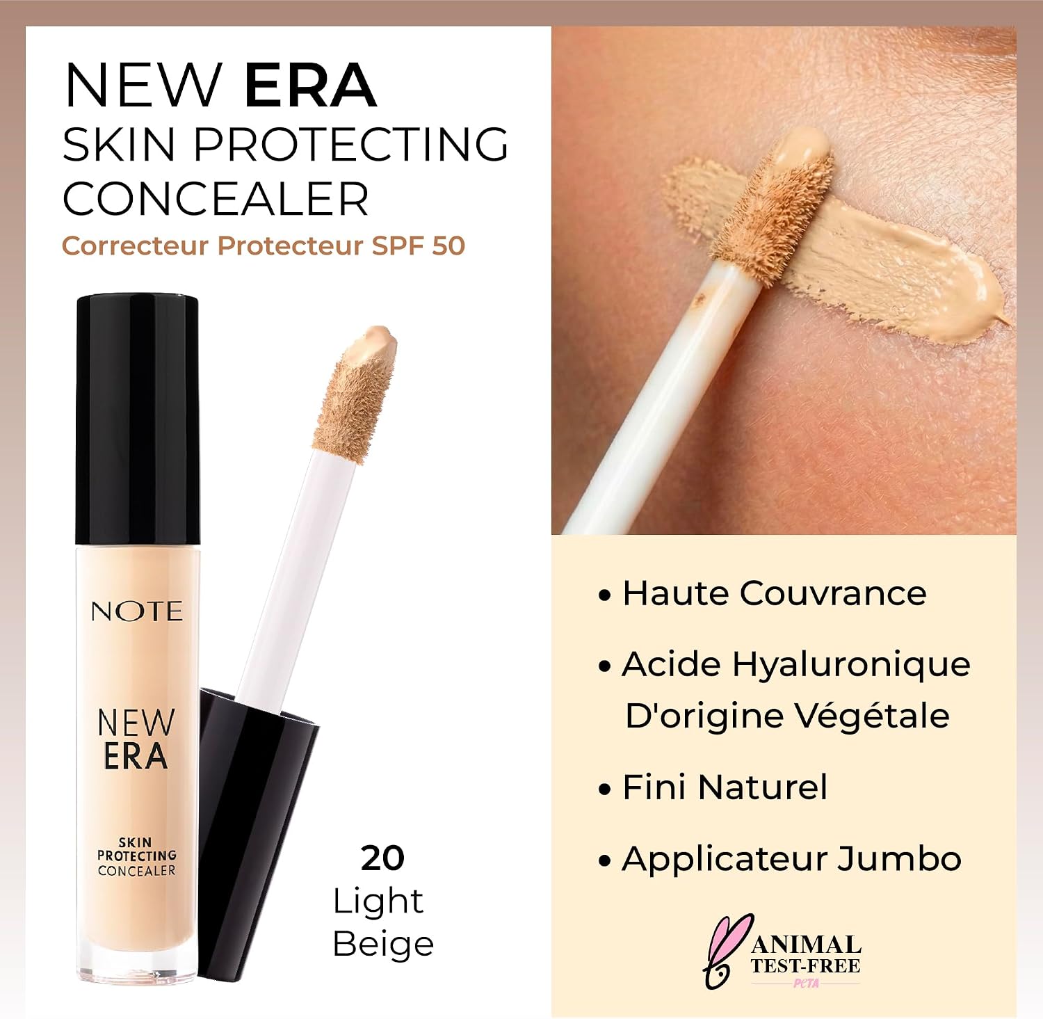 Cosmetics New Era Skin Protecting Concealer 20 Light Beige Göz Altı Kapatıcısı