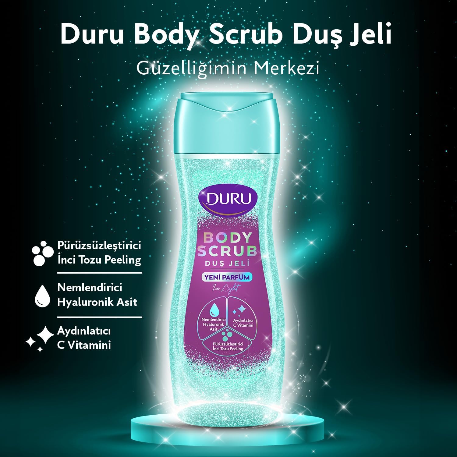 Body Scrub Duş Jeli Ice Light 450 Mililitre