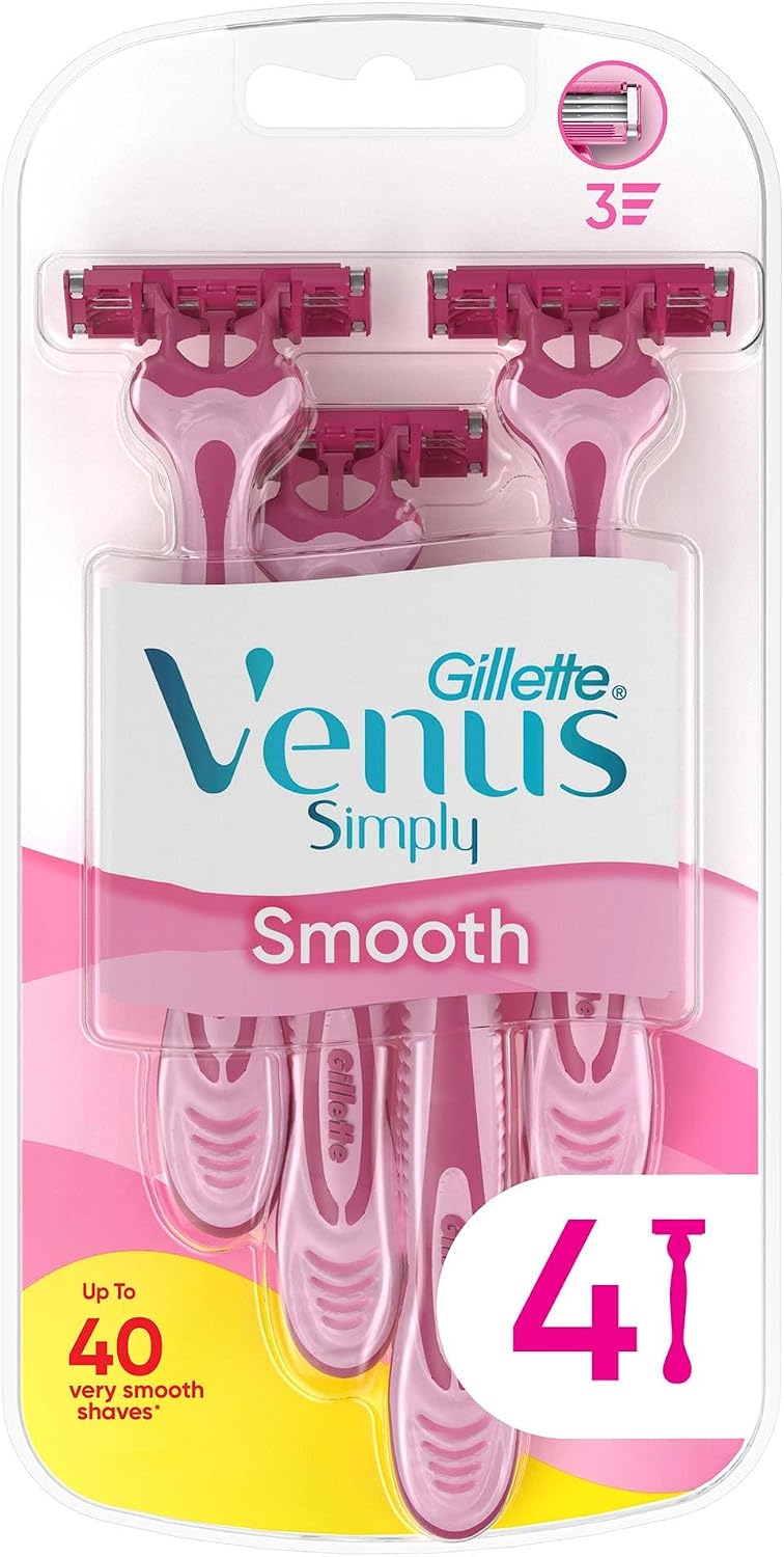 Gillette Simply Venus 3 Kullan At Kadın Tıraş Bıçağı 4'lü